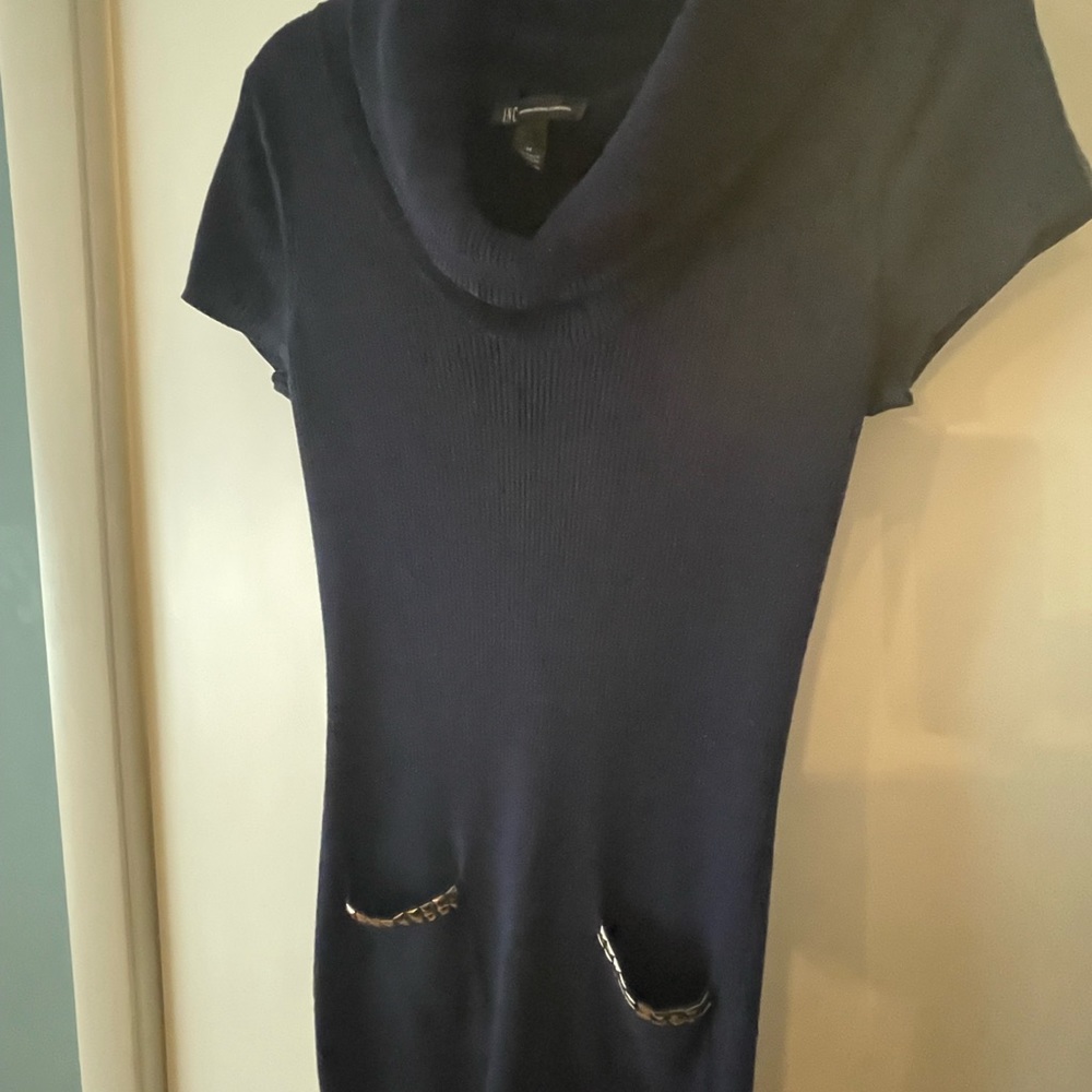 INC navy blue sweater